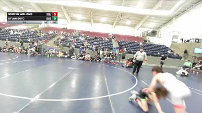 95 lbs Round 3 (4 Team) - Statlyn Williams, Sublime Wrestling Academy vs Dylan Soto, Champions Gold