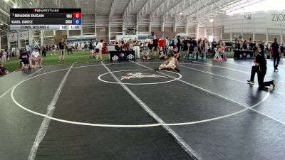 92 lbs Cons. Round 4 - Braden Dugan, California vs Kael Gritz, Colorado
