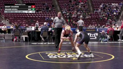 121 lbs Consi 1 - Brody Coleman, Boyertown vs Braden Wivell, Northern York