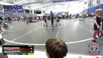 52 lbs Semis (4 Team) - Preston Brammer, Slyfox Silver vs Waylon McCrackin, Victory Wrestling