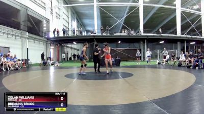 90 lbs Placement Matches (8 Team) - Zolah Williams, Missouri vs Breanna Bragg, California