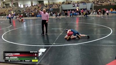 85 lbs Cons. Semi - Wes Wagner, Stars Wrestling Club vs Canyon Carbin, Iron Knights