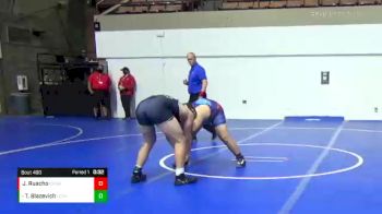 220 lbs 5th Place Match - Trey Blazevich, La Costa Canyon High School Wrestling vs Jacob Ruacho, Central High School Wrestling