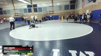 140lbs Champ. Round 2 - Rianna Gonzales, Mount Vernon (Girls) vs Addy Mendez, Sprague (Girls)