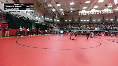 152 lbs Quarterfinal - Makaila Alfaro, Arlington Martin vs Brooklyn Branum, Coppell