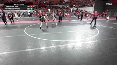 105 lbs 3rd Place Match - Molly Kedroske, Kewaskum Indians Wrestling Club vs Huntley Ryder, GET Blue Demons