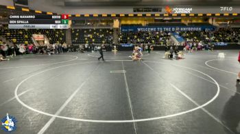 144 lbs Prelim - Ben Spalla, Wilmot Union vs Chris Navarro, Lombard (Montini)