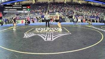 Girls-120 lbs Quarterfinal - Brooklin Armstrong, Kent City Hs Girls vs Sky Langewicz, Algonac Hs Girls