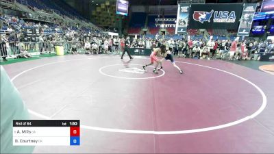 94 lbs Rnd Of 64 - Ariah Mills, GA vs Bo Courtney, OK