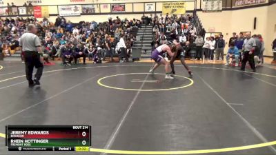 190 lbs Cons. Round 1 - Jeremy Edwards, Bowsher vs Rhein Hottinger, Fremont Ross