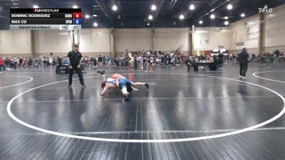 138 lbs Quarterfinal - Dominic Rodriguez, KongKrete Wrestling Academy vs Max Co, Spartan RTC @LHP