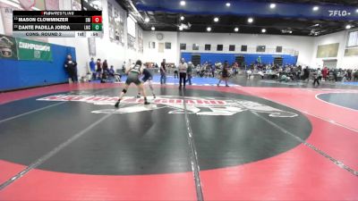 120 Boys Cons. Round 2 - Dante Padilla Jorda, Lincoln vs Mason Clowminzer, San Marcos