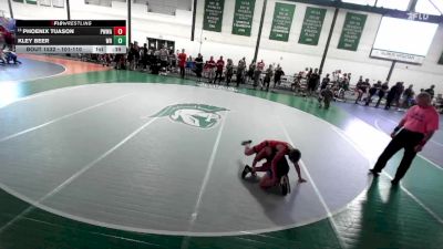 101-110 lbs Champ. Round 1 - Phoenix Tuason, P3 Warrior Wrestling Academy vs Kley Beer, Warrior RTC