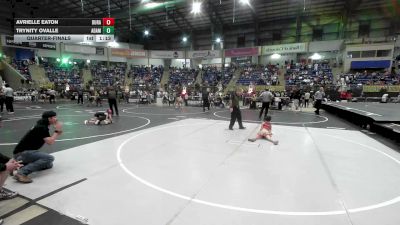58 lbs Quarterfinal - Avrielle Eaton, Duran Elite vs Trynity Ovalle, Adams City WC