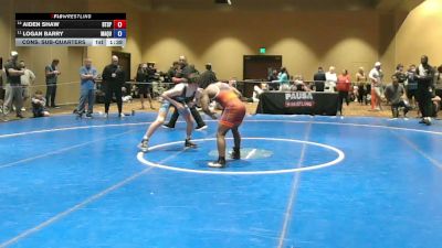 126 lbs Cons. Sub-quarters - Aiden Shaw, Beat The Streets Philadelphia vs Logan Barry, Mayo Quanchi