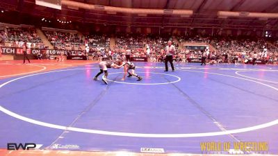 58 lbs Consi Of 16 #1 - Kruizemen Myers, Colorado Outlaws vs Jett Cavazos, Top Rank Hammers