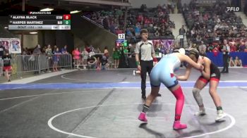 140 lbs Cons. Round 1 - Harper Martinez, Marysville vs Alayna Black, U Town Hammers Wrestling