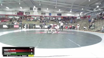 165 lbs Champ. Round 1 - Mawuli Nevis, Wabash vs Mason Daring, Manchester