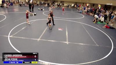 67 lbs Quarterfinal - Camden Anderson, Coon Rapids Mat Bandits Wrestling Club vs Jacob Myrvik, Berge Elite Wrestling Academy