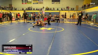 150 lbs Cons. Round 2 - Dawson Fisher, Wichita Training Center vs Brandon Moreno, Garden City High School Wrestling