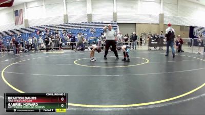 53 lbs Cons. Round 2 - Braxton Dahms, Ares Wrestling Club vs Gabriel Howard, Contenders Wrestling Academy