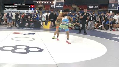 126 lbs Cons. Sub-rd Of 32 - Rene Cordero, California vs Maximus Hay, Wisconsin