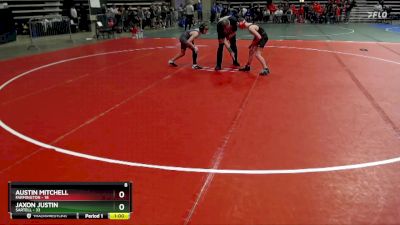 102 lbs Semis (4 Team) - Jaxon Justin, Sartell vs Austin Mitchell, Farmington