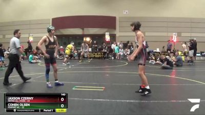 140 lbs Round 2 (6 Team) - Jaxson Czerny, Metro All Stars vs Cohen Olsen, Foxfire WC