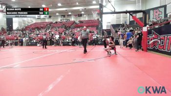 61 lbs 3rd Place - Elijah Mote, Bartlesville Wrestling Club vs Macario Perkins, Team Of Hard Knox