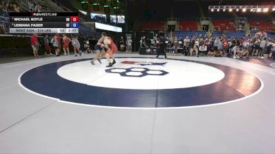215 lbs Quarters - Michael Boyle, OH vs Leimana Fager, UT