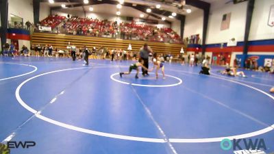 67 lbs 5th Place - Blaine Backus, Newkirk Takedown Club vs Edward Ledbetter, Muskogee Rougher Youth Wrestling