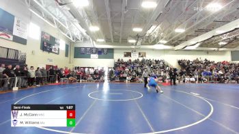 182 lbs Semifinal - Jack McCann, Winnacunnet vs Mike Williams, Salem