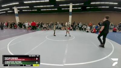 59 lbs Quarterfinal - Tatum Riksen, Randall Youth Wrestling Club vs Christian Huynh, Warrior Trained Wrestling