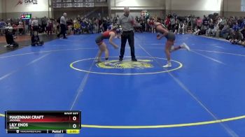 100 lbs Semifinal - Lily Enos, Batavia vs Makennah Craft, Jackson