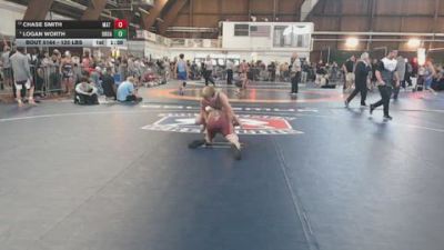 120 lbs Round Of 16 - Chase Smith, Mat Assassins vs Logan Worth, Broad Axe Wrestling Academy