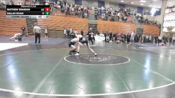 126 lbs Champ. Round 1 - Matthew Brandon, Casteel vs Dallas Rojas, Villa Park