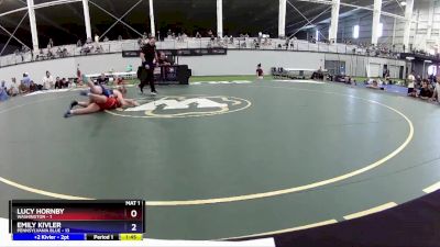 115 lbs Placement Matches (8 Team) - Lucy Hornby, Washington vs Emily Kivler, Pennsylvania Blue