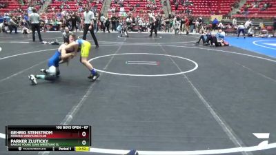 67 lbs Cons. Round 3 - Parker Zluticky, Kansas Young Guns Wrestling Cl vs Gehrig Stenstrom, Parsons Wrestling Club