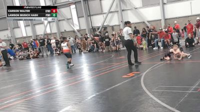 41.2-43 lbs Champ. Round 3 - Carson Walter, Grangeville Youth Wrestling Club vs Lawson Musick Hash, Palouse Elite Wrestling Club