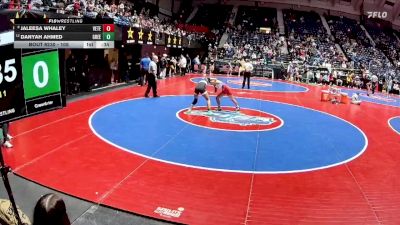 105 lbs Cons. Round 2 - Jaleesa Whaley, Veteran`s vs Danyah Ahmed, Greenbrier