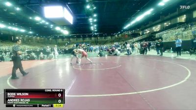 138 lbs Cons. Round 6 - Andres Rojas, Miami Southridge Hs vs Bode Wilson, TUTTLE