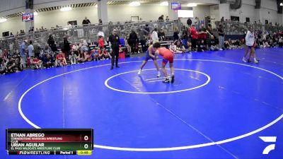 85 lbs Cons. Round 1 - Urian Aguilar, El Paso Wildcats Wrestling Club vs Ethan Abrego, Cornerstone Warriors Wrestling Club