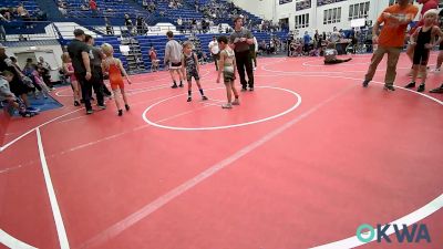 55 lbs Consi Of 8 #2 - Oakley Blood, Blaine County Grapplers vs Laneigh Jo Cartwright, Choctaw Ironman Youth Wrestling