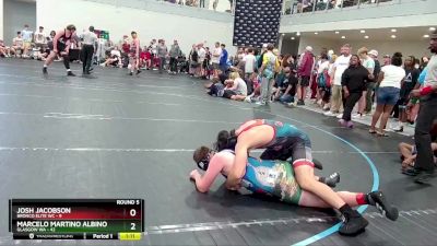 165 lbs Round 5 (6 Team) - Marcelo Martino Albino, Glasgow WA vs Josh Jacobson, Bronco Elite WC