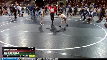 84 lbs 5th Place Match - Esaias Heredia, San Luis Valley Wrestling Club vs Brock Buchholz, Ridge Wrestling Club