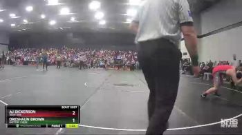 3A 182 lbs Semifinal - AJ Dickerson, West Oak vs Dreshaun Brown, Battery Creek