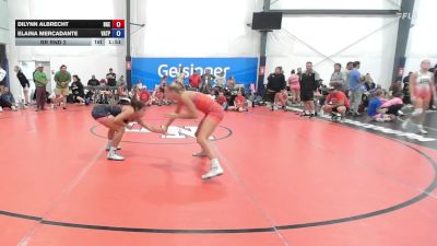 56 lbs Rr Rnd 2 - Dilynn Albrecht, Badger Girls Elite - W vs Elaina Mercadante, Virginia Team Predator - W