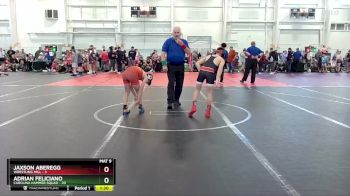 92 lbs Round 7 (10 Team) - Adrian Feliciano, Carolina Hammer Squad vs Jaxson Aberegg, Wrestling Mill