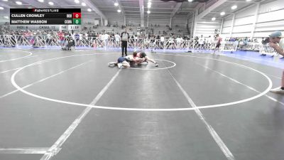 132 lbs Rr Rnd 1 - Cullen Crowley, Indiana Outlaws Yellow vs Matthew Wasson, CKWA