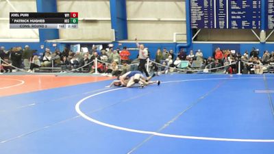 133 lbs Cons. Round 2 - Patrick Hughes, New England College vs Joel Puri, Worcester Polytechnic